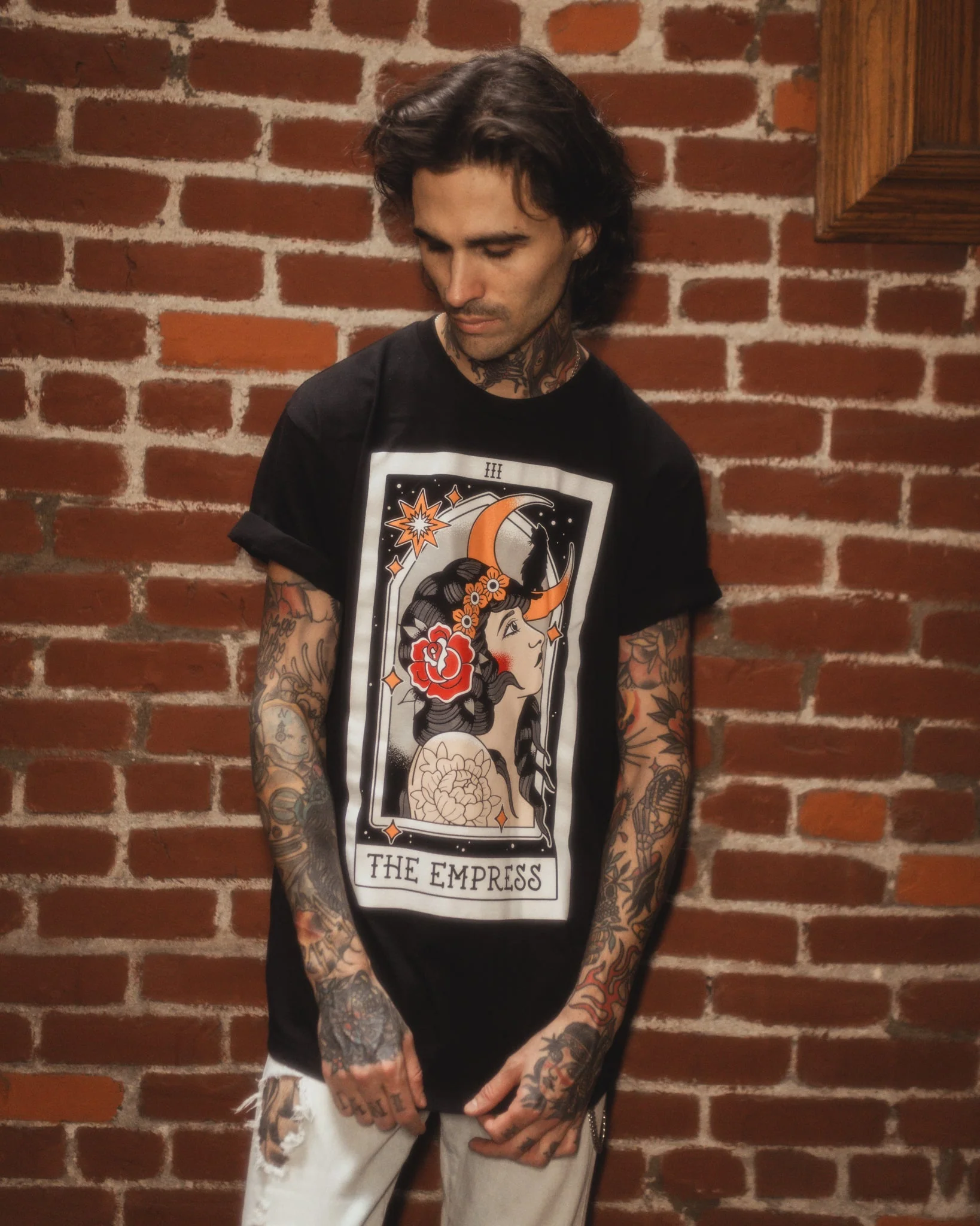 American Traditional Empress Tarot Tee - Image 3