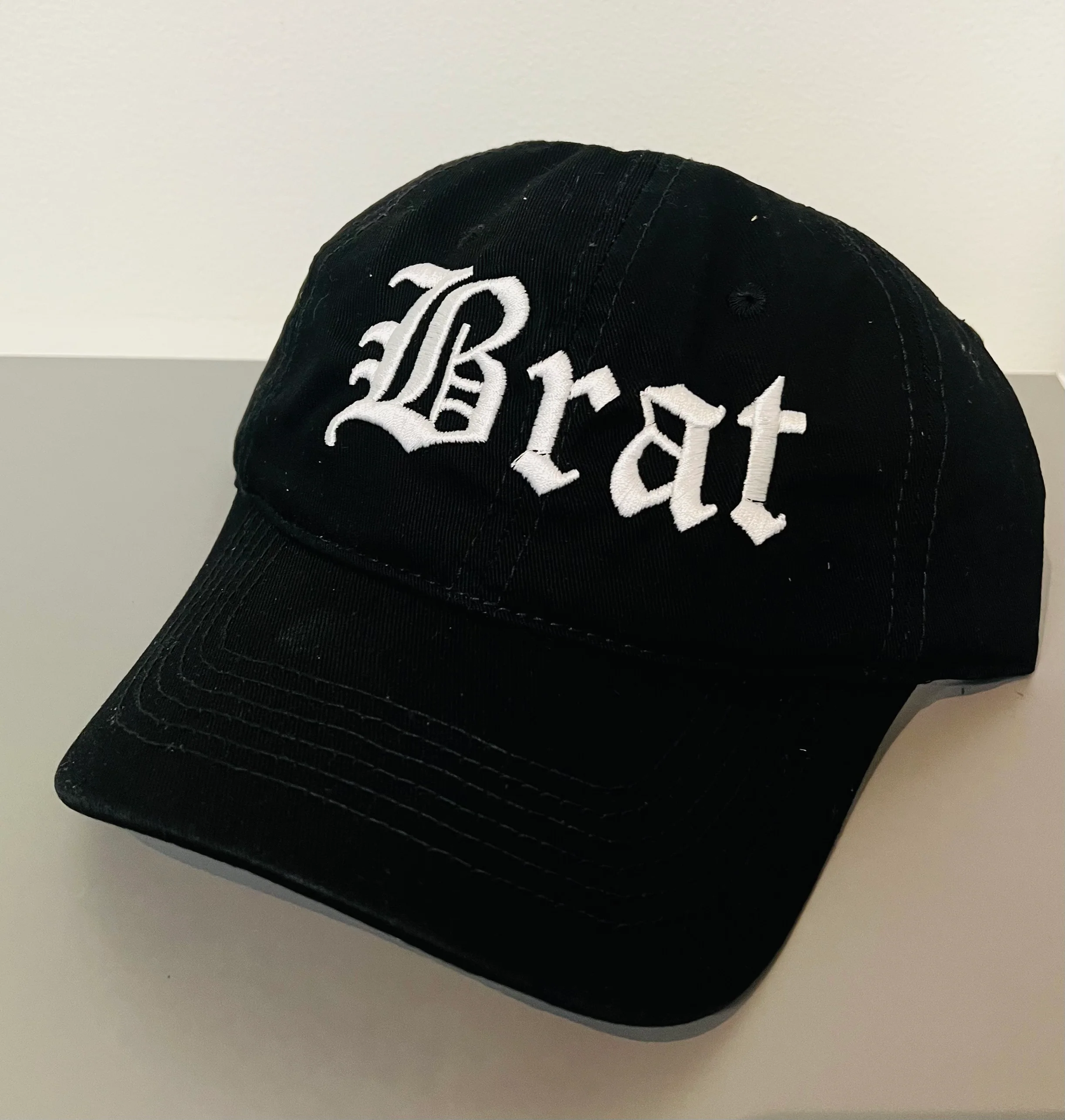 BRAT - embroidered dad hat - READY TO SHIP