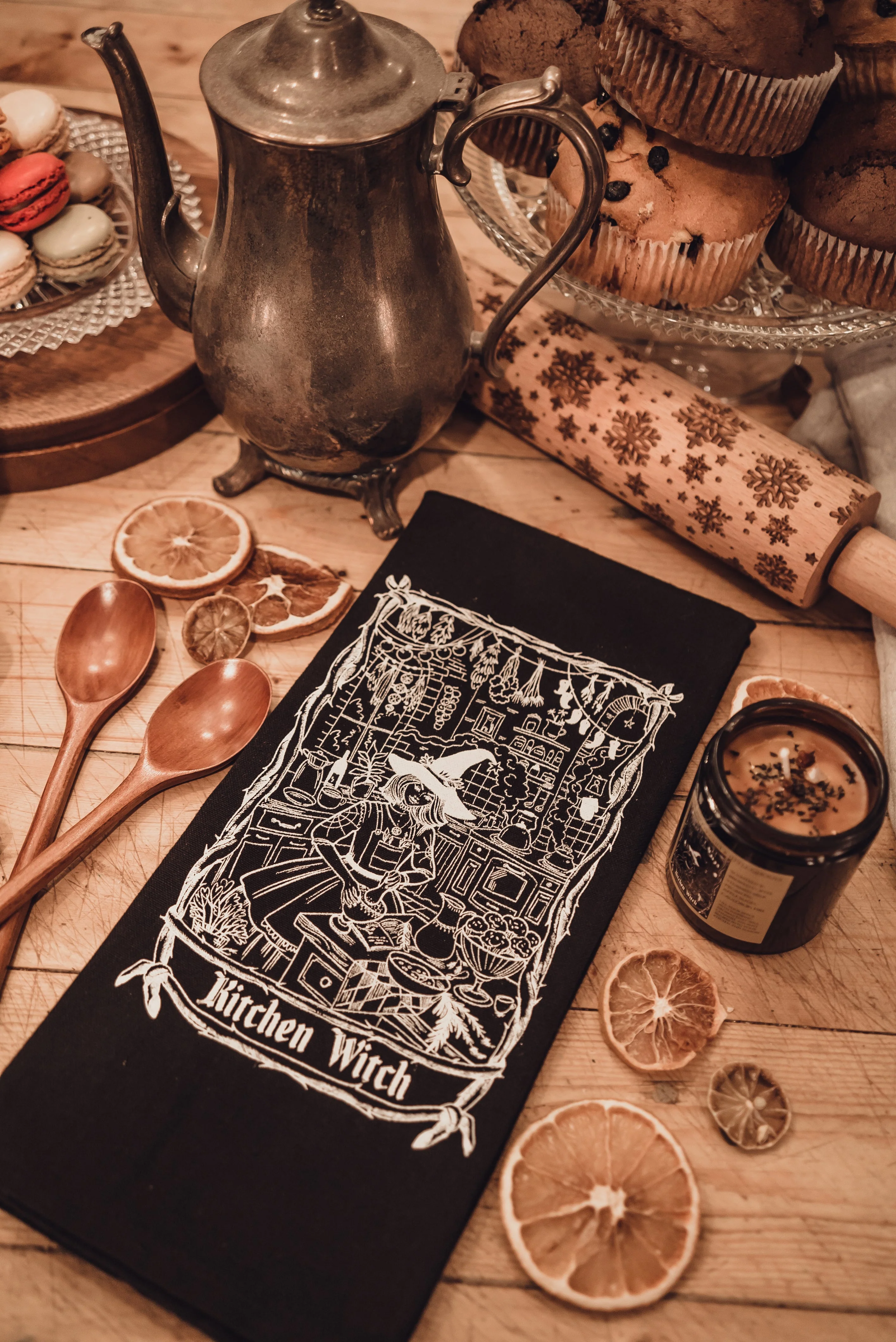 Kitchen Witch Hand Towel