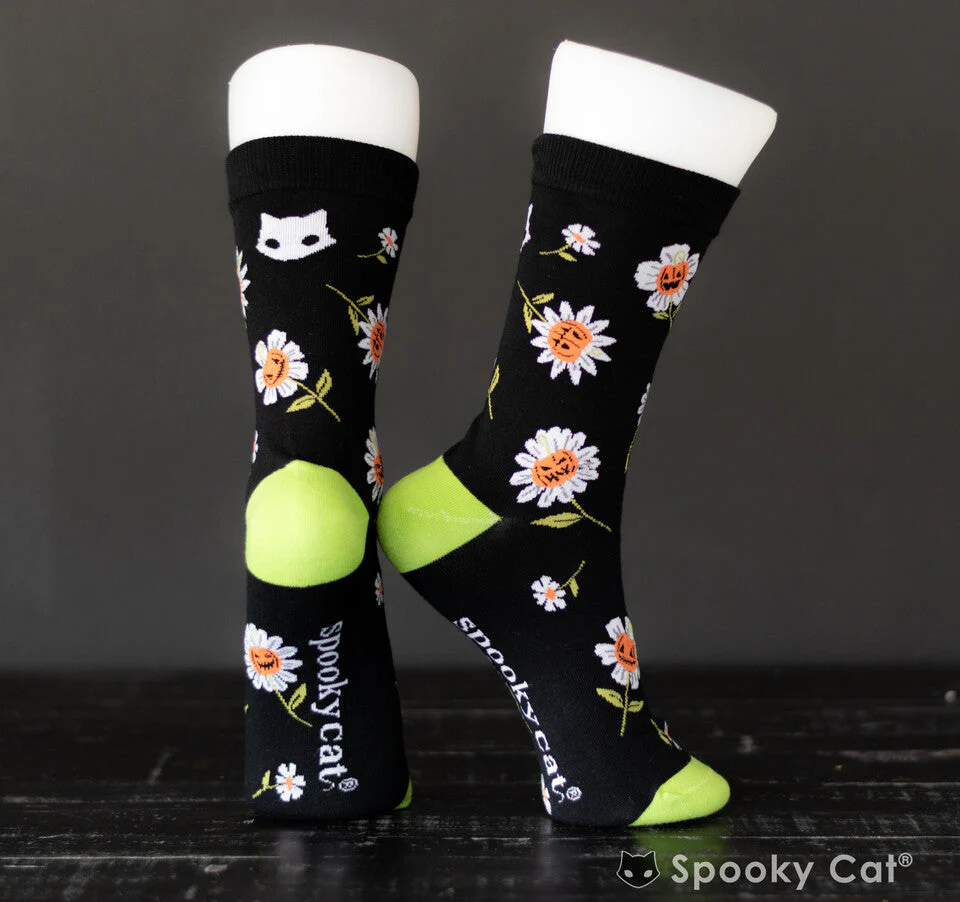 Pumpkin Daisy Socks (One Size) - Image 2