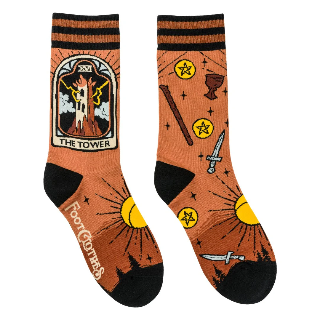 The Tower Tarot Nouveau Crew Socks - Image 2